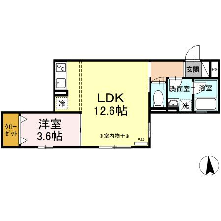 クレールの間取り
