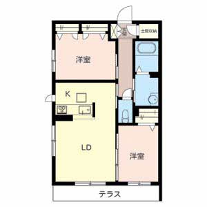 シャーメゾンすゞ穂の間取り