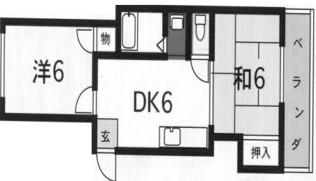 東園田ハイツの間取り