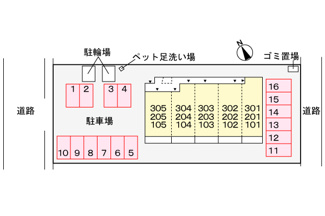 【区画図】 | ヤングウッズ港町 | 駐車場