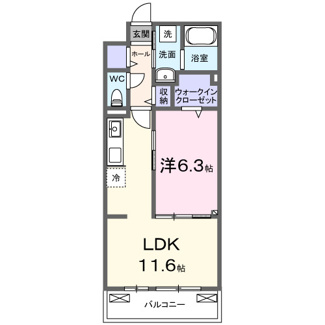 【間取り】 | ヤングウッズ港町 | 間取図