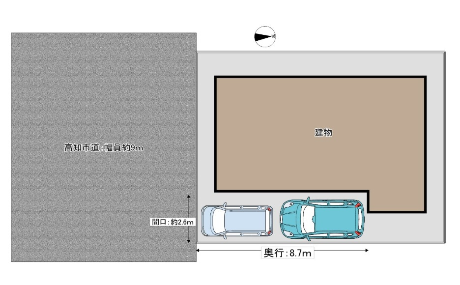 高知市杉井流　中古戸建ての土地図