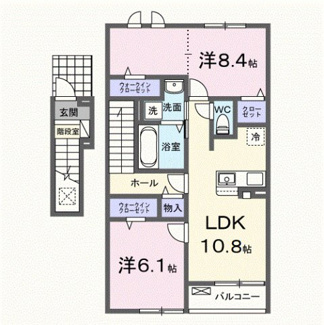 【間取り】 | ポミエＡ | 間取図