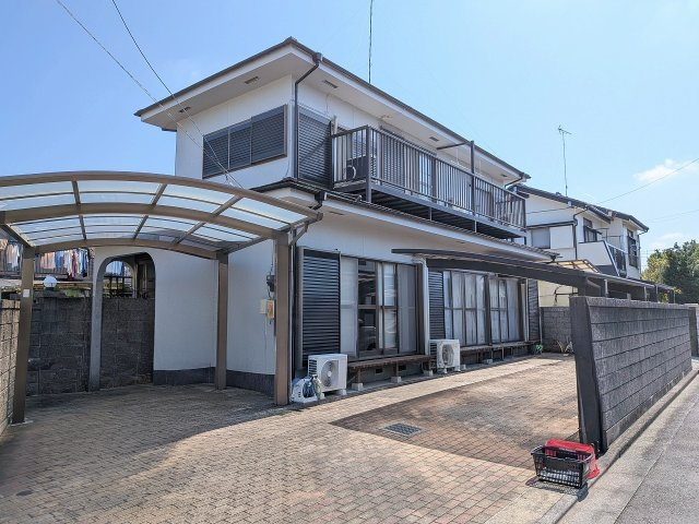 八王子市　川口町　中古戸建て（5LDK）の外観|～敷地60坪超　南西角地の為陽当り良好　最大4台駐車可能カースペース有り～