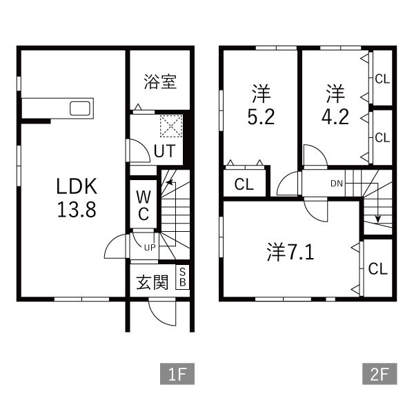 【新築】つしだ.comの間取り