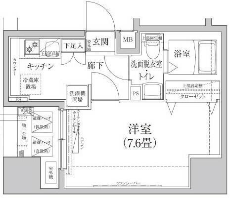 アイルプレミアム千駄木の間取り|間取りです