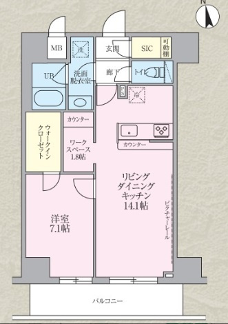 ザ・オベリスクイマドの間取り