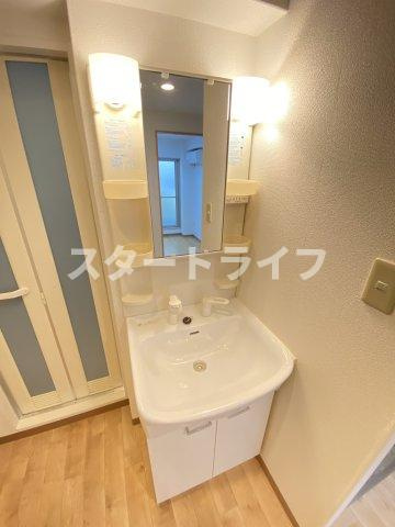 大阪市東淀川区東中島２丁目の賃貸マンションの洗面所