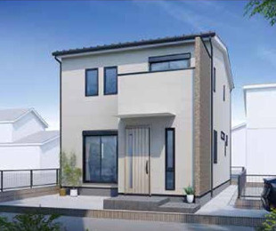 平塚市南原２丁目　新築戸建　の外観パース|イメージパスですので実際のものと多少異なります