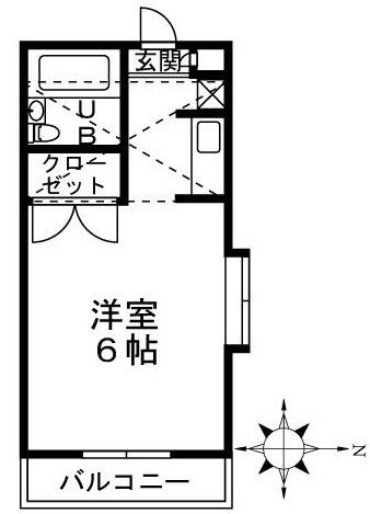 スカイハイツ国分寺の間取り