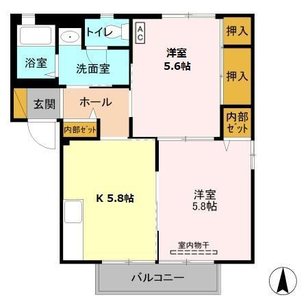 【間取り】 | グレース Ａ