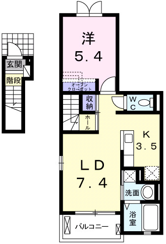【間取り】 | カモミールハウスＡ