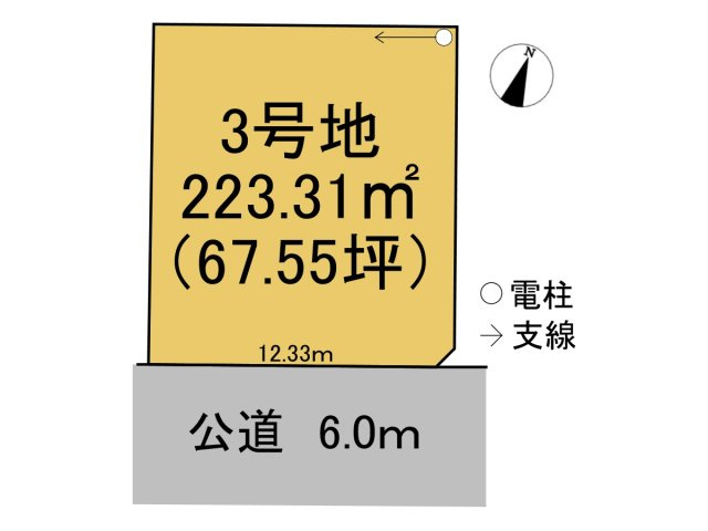 売土地　不破郡垂井町綾戸　全4区画分譲