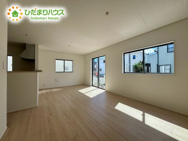 北本市二ツ家第1　新築戸建　クレイドル04の居間・リビング|LDK：18.5帖