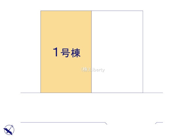 龍ケ崎市松ケ丘5期　新築戸建　１号棟の区画図
