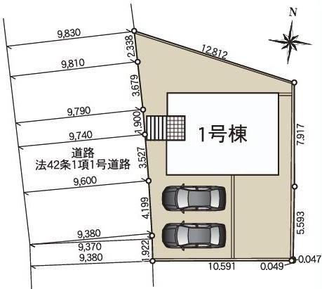 高萩市有明町　第6　新築戸建ての区画図|区画図です♪