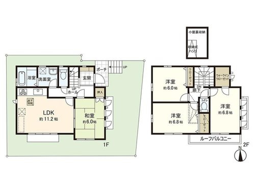 【間取り】 | 大和市福田５丁目　中古戸建