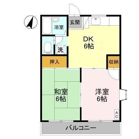【間取り】 | コーポサニーサイド