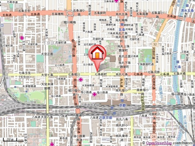 サムティ京都駅前の地図