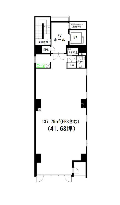 ＢＡＤＧＥ長堀ＢＬＤ．の間取り
