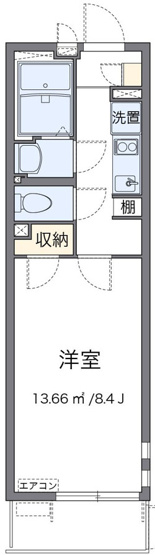 【間取り】 | クレイノＫＡＮＡＭＥⅡ