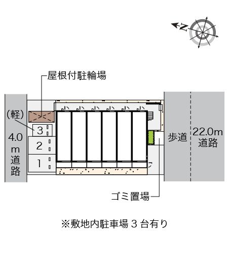 クレイノＫＡＮＡＭＥⅡの区画図