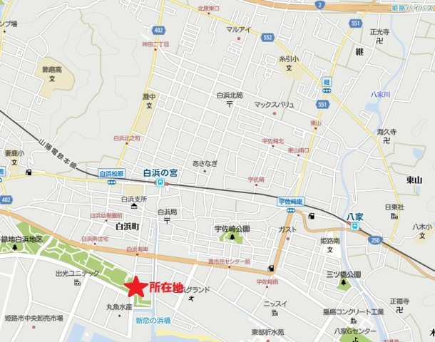 白浜町貸倉庫の地図