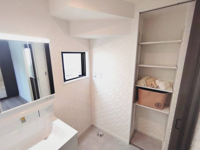 新築戸建の洗面所|洗面収納