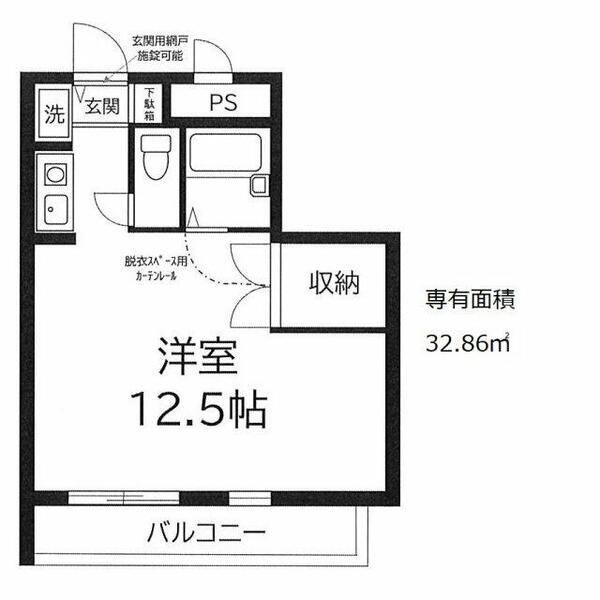 パレ・ドール柴又の間取り|間取りです。