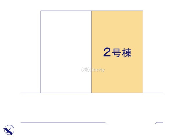 龍ケ崎市松ケ丘5期　新築戸建　2号棟の区画図