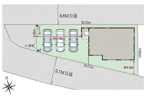 取手市白山　8期　新築戸建ての区画図|区画図です♪