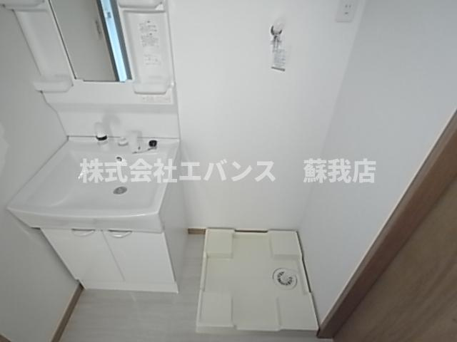 【洗面所】 | フラットテラス | 忙しい朝には欠かせない洗面所です