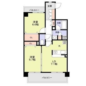 グランディールＮＡＭＢＡの間取り
