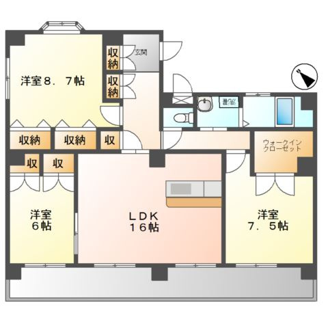 【間取り】 | ハーバーヒルズ上之屋