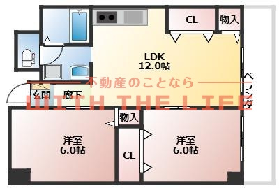 南薫ハイツ【キャッシュバック対象物件】の間取り