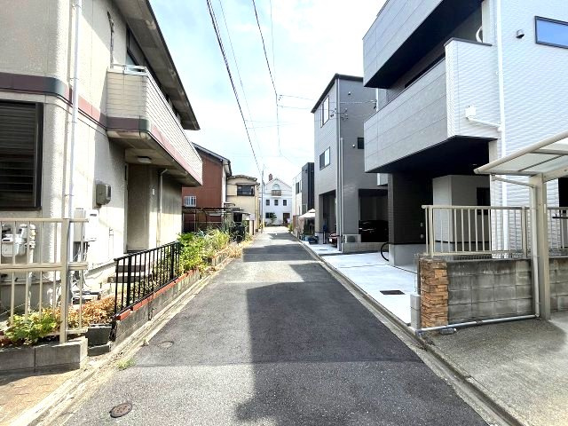 熱田区野立町1期　売地　1号地の前面道路含む現地写真|外観　現地写真(上物有)　2026年7月27日撮影