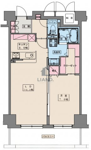 天神プレイスEAST棟　警固小学校区の間取り|天神プレイスEAST棟