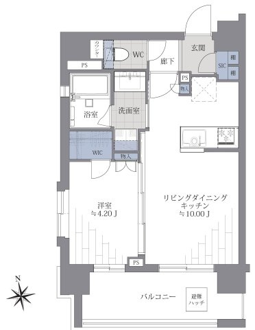 グローベル・ザ・高円寺プレミアムの間取り