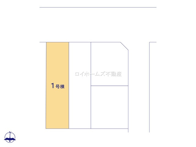 【区画図】 | 名古屋市北区東味鋺３丁目730『仲介料無料』新築戸建て | 1号棟