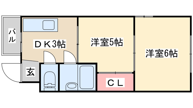 【間取り】 | サンプラザ新北野C棟