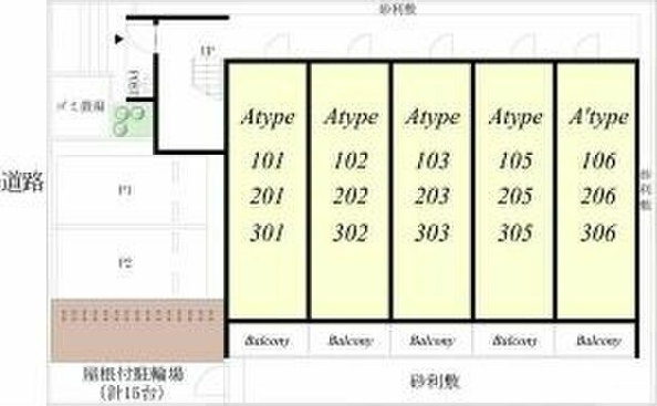 リブリ・社台の区画図