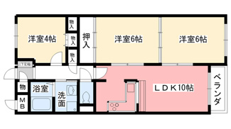 【間取り】 | ロイヤルハイツ甲子園口