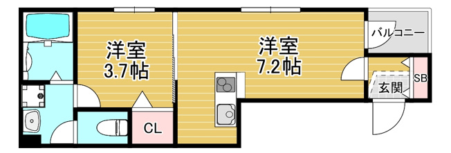 【間取り】 | グランデュール新森