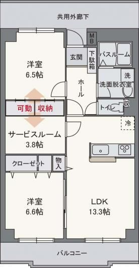 サンセールの間取り