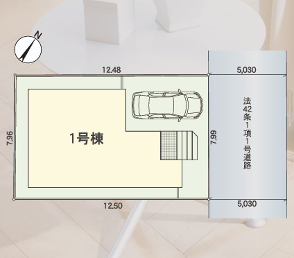 近江八幡市堀上町の区画図
