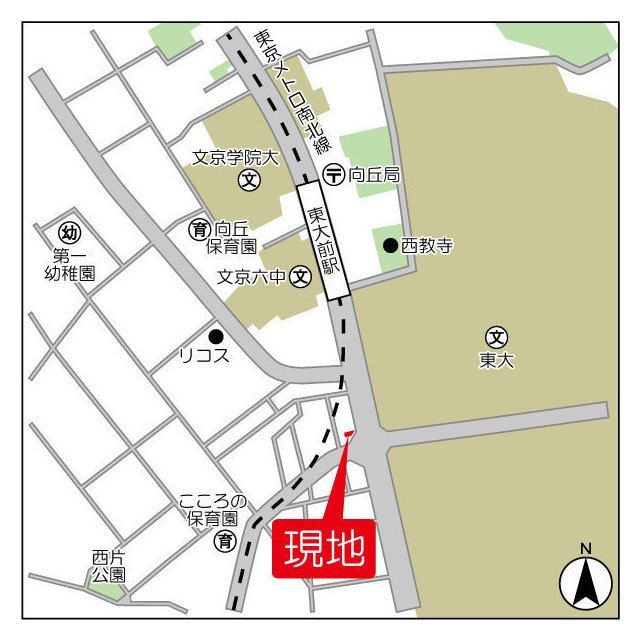 ドゥーエ東大前の地図