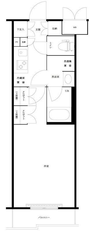 ルーブル三軒茶屋伍番館の間取り|間取りです。