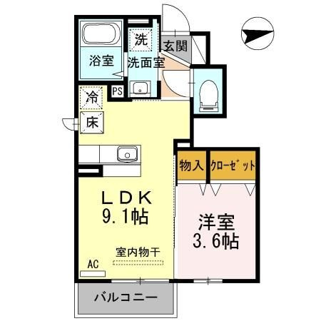 【間取り】 | ベルツリー宮ノ上(ベルツリーミヤノウエ)