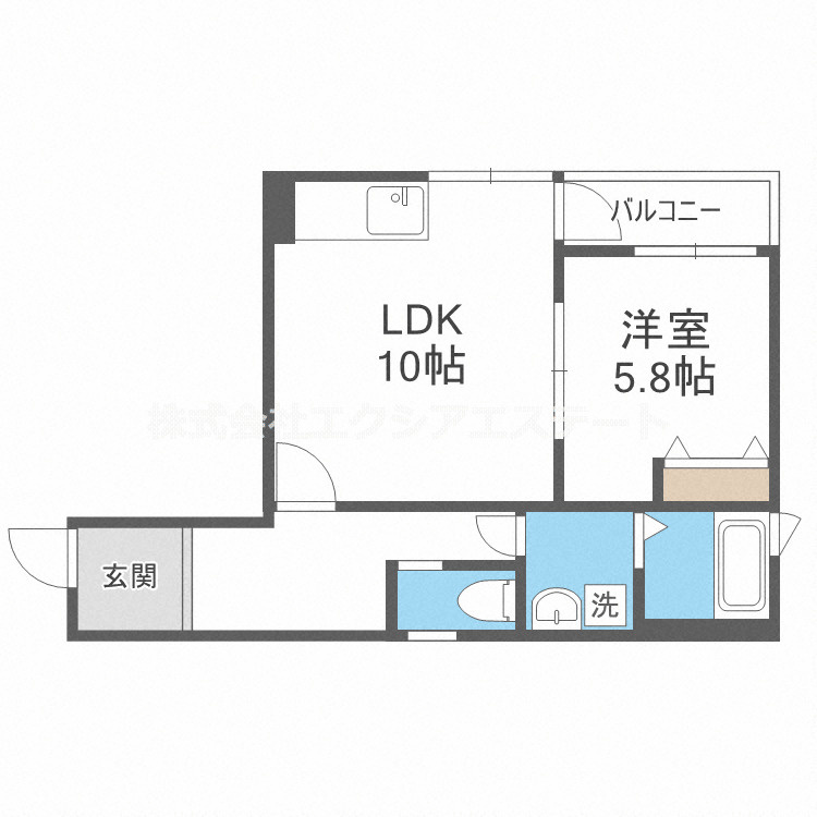 I. Residence天王寺の間取り