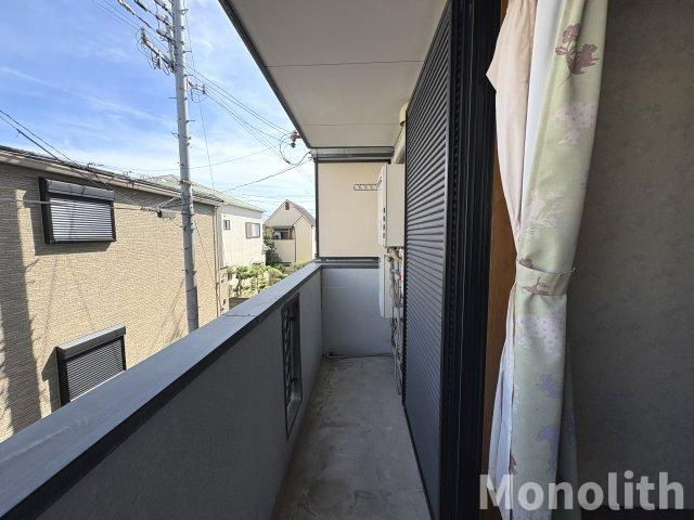 南上町貸家のバルコニー